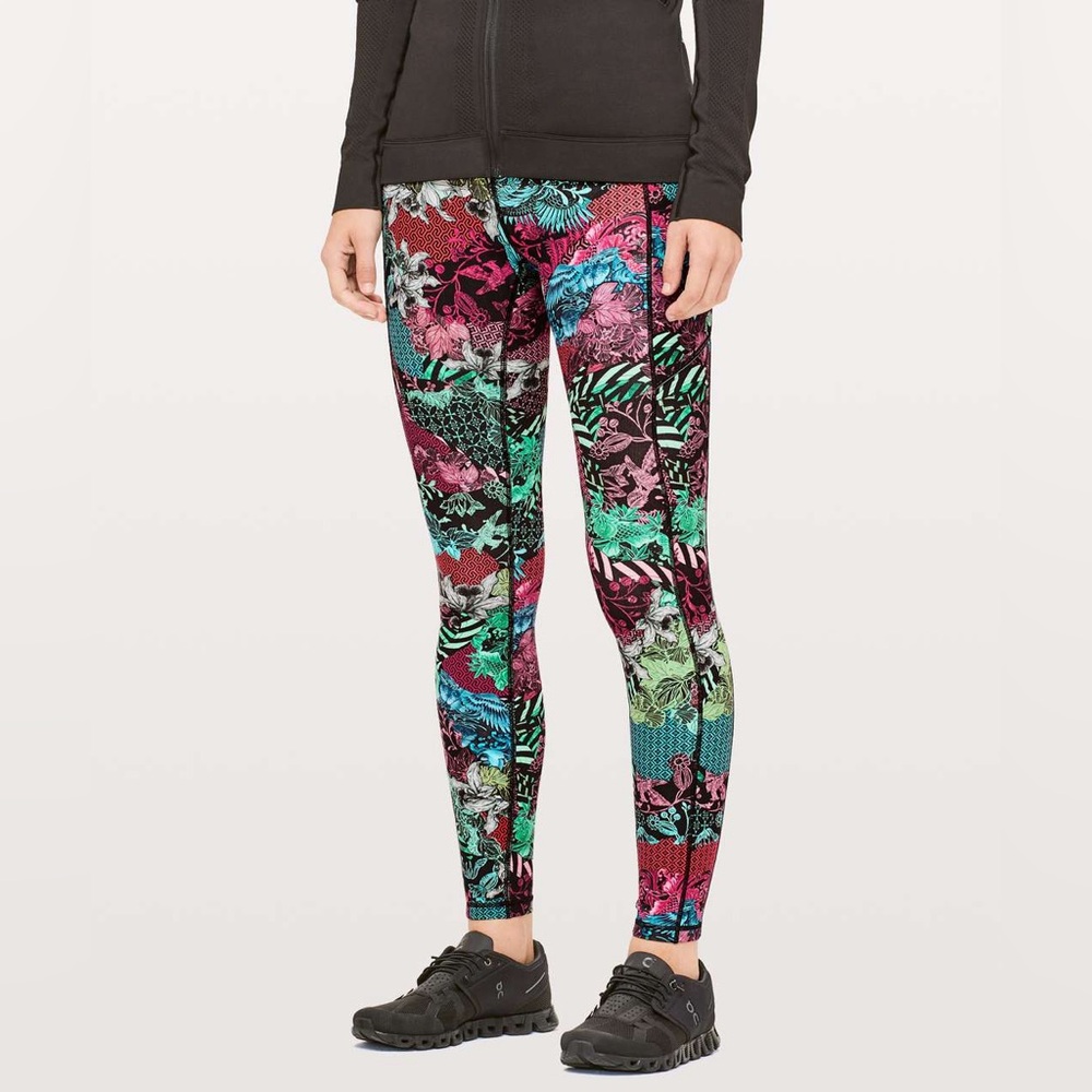 🍋 LULULEMON Speed Up Full-on Luxtreme Tights in Zen Clash Multi Size 4